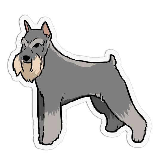 Miniature Schnauzer Dogs Stickers
