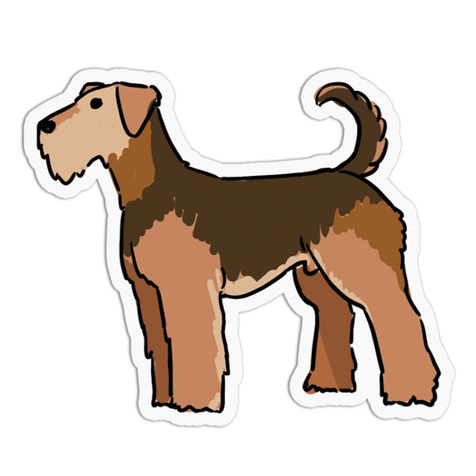 Airedale Terrier Dogs Stickers