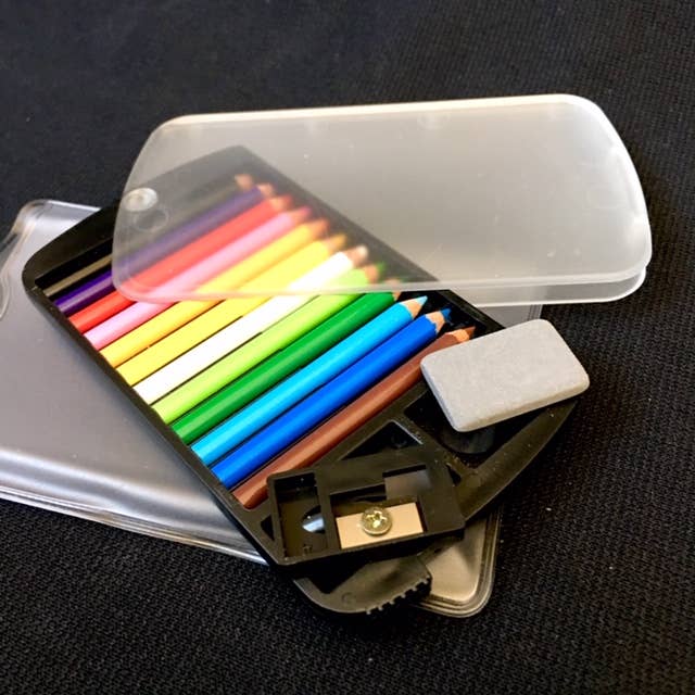 Mini Pencils in Card in Tub Display