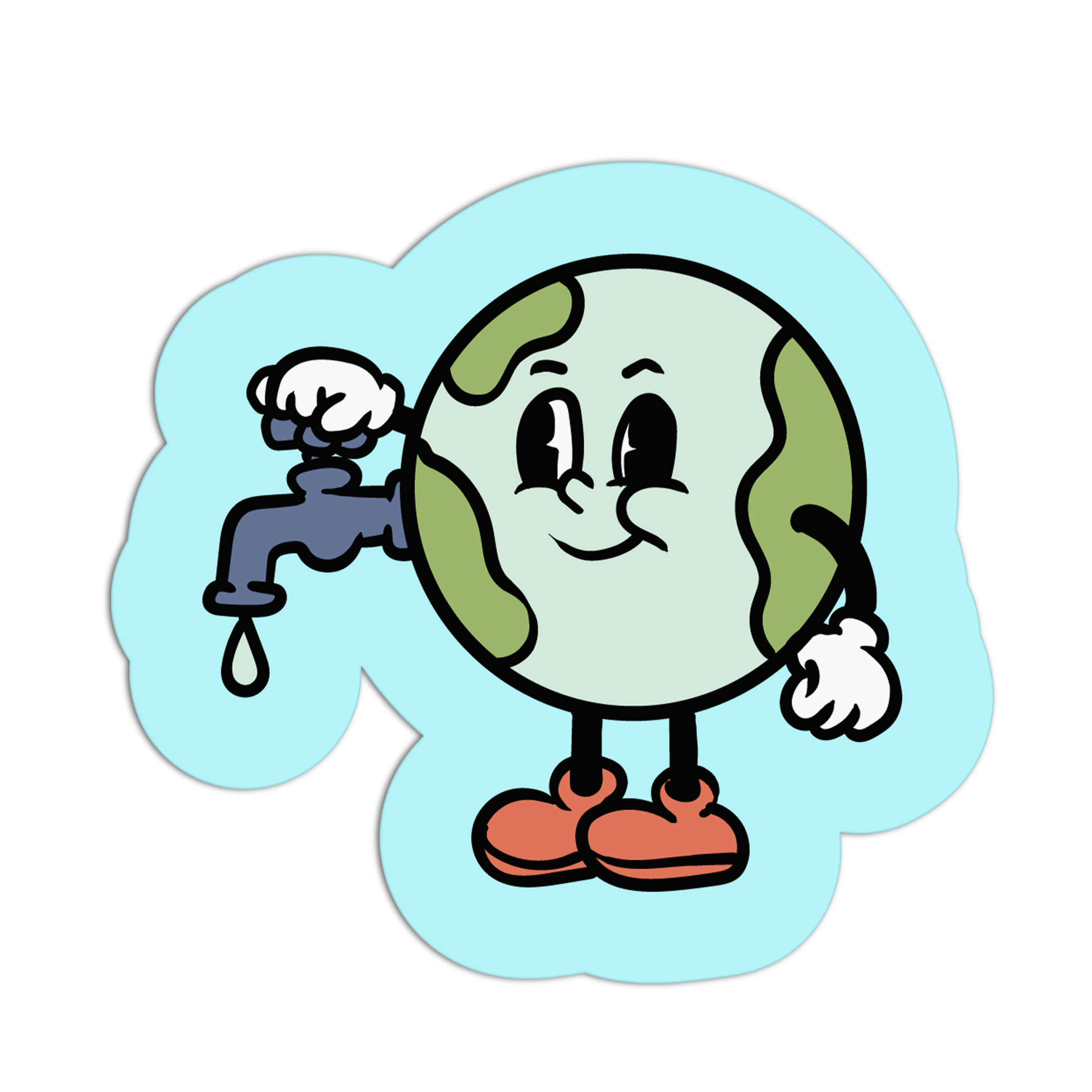 Save Water Earth Day Sticker - The Stkr Store