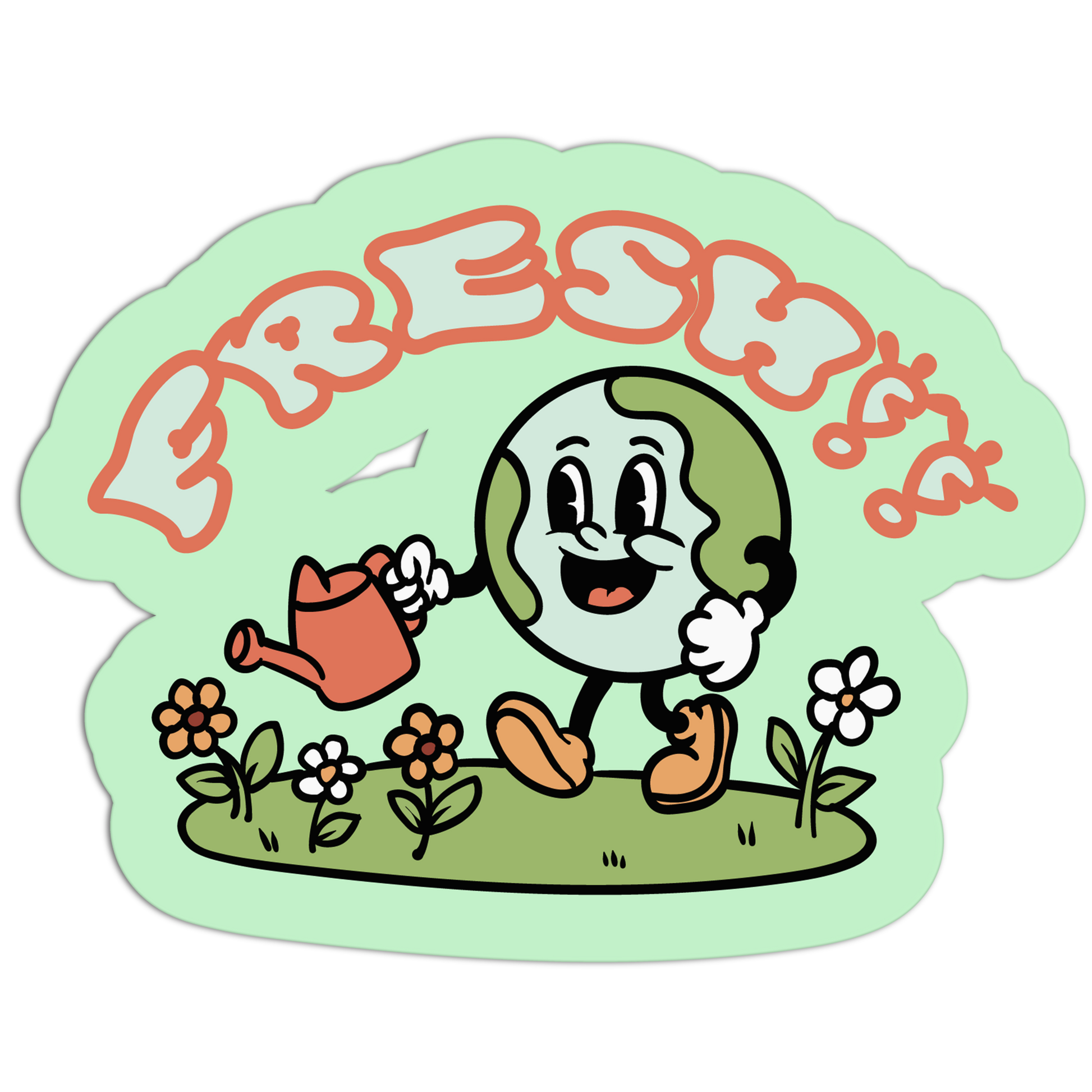 Fresh! Gardening Earth Day Sticker - The Stkr Store