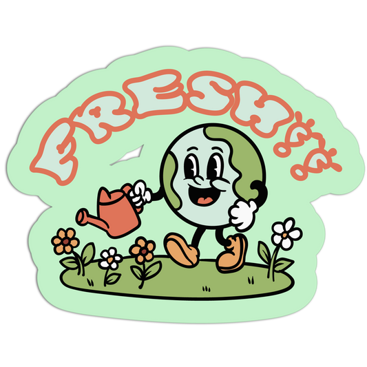 Fresh! Gardening Earth Day Sticker
