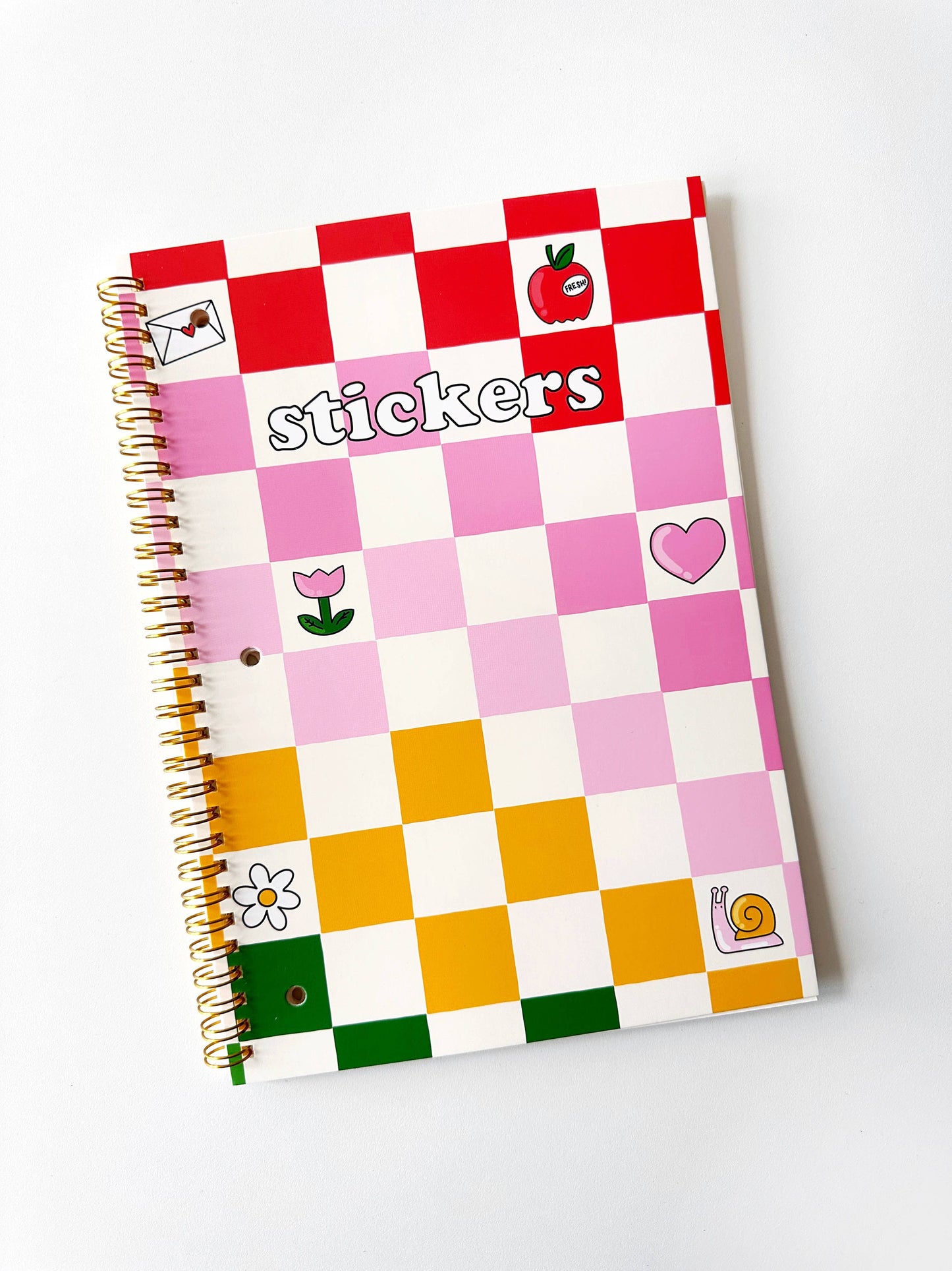 XL Sticker Book - Hello Rainbow Check