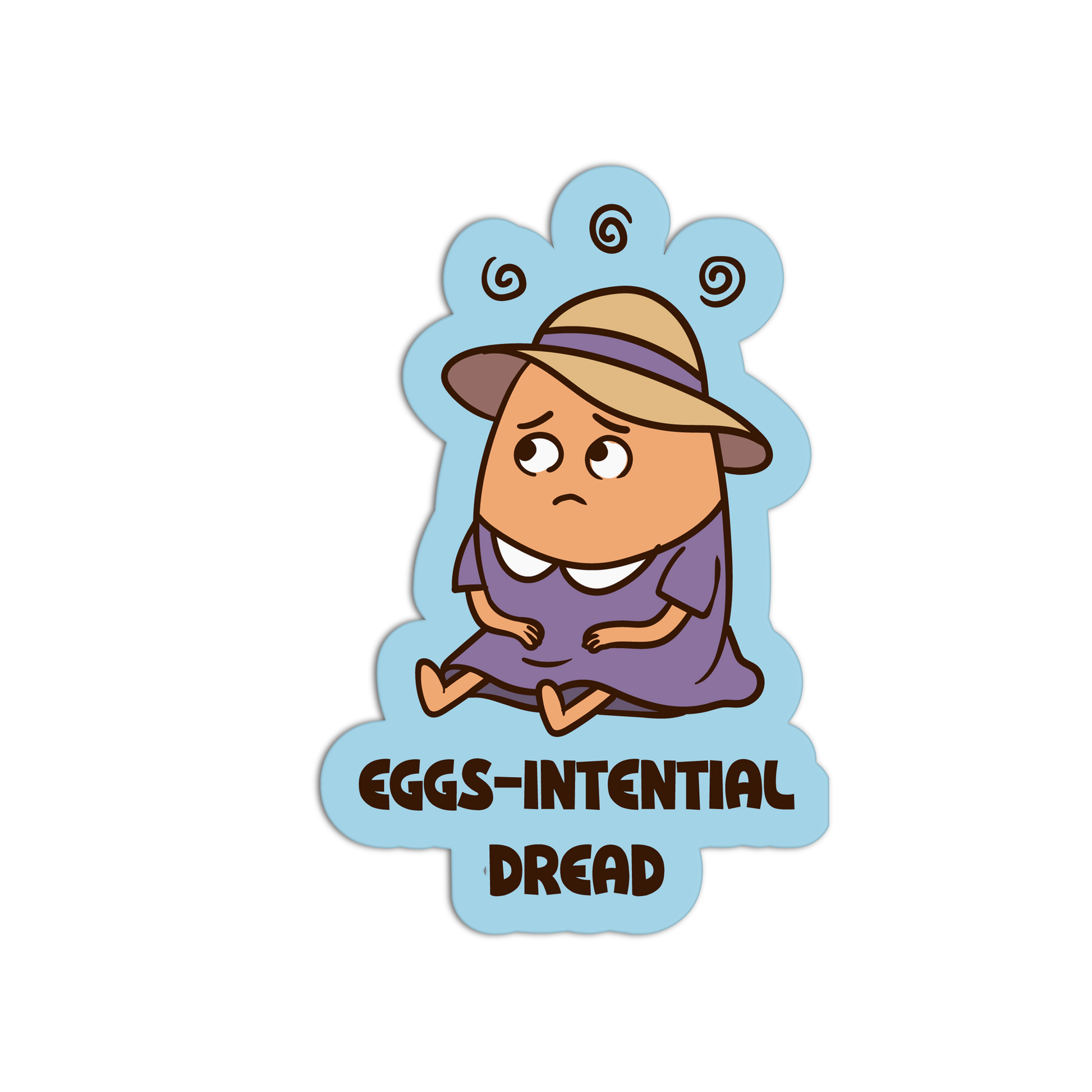 Eggs-intential Dread - Eggs Sticker - The Stkr Store