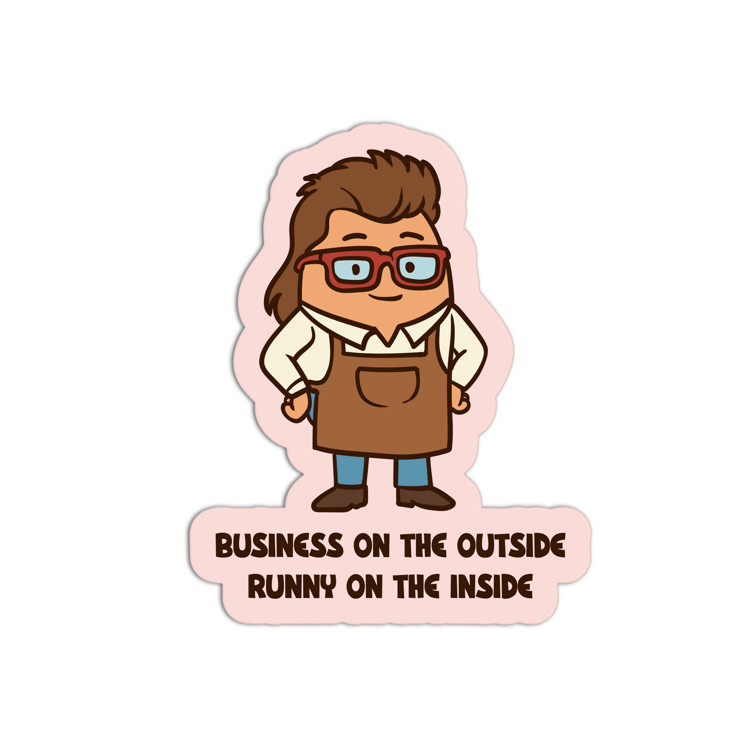 Business on the Outside - Eggs Sticker - The Stkr Store