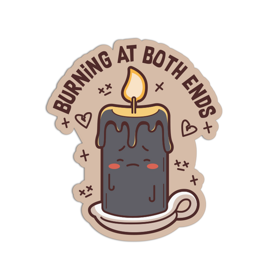 Burning At Both Ends - Emo Sticker - The Stkr Store