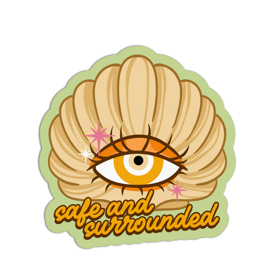Safe and Surrounded Evil Eye Stickers