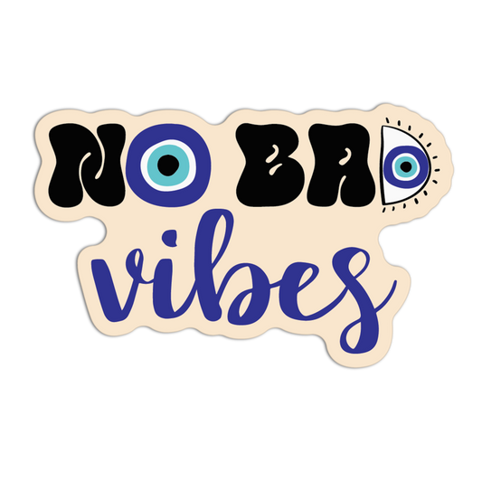 No Bad Vibes Evil Eye Stickers