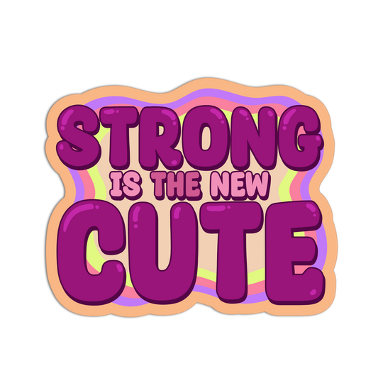 Strong Is The New Cute Exercise Stickers