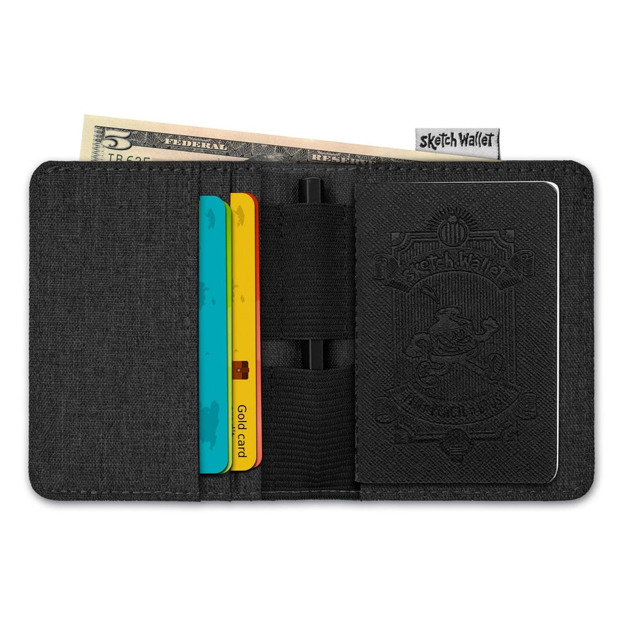 Small Canvas Sketch Wallet 2.0 Inky's - The Stkr Store