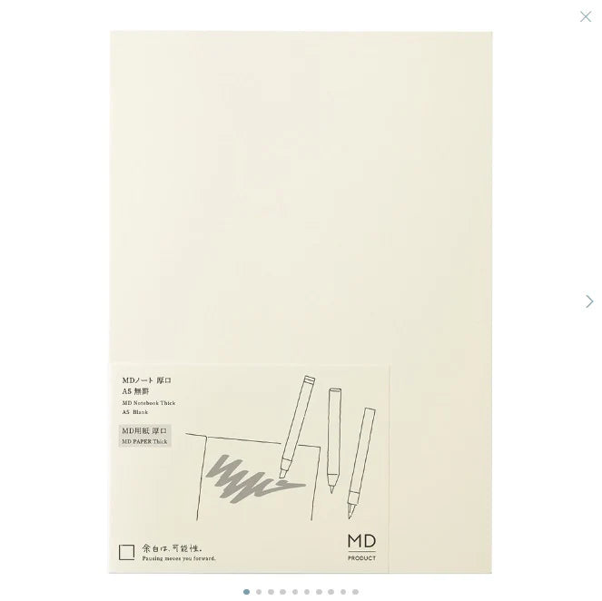 MD Notebook Thick A5 Blank A - The Stkr Store