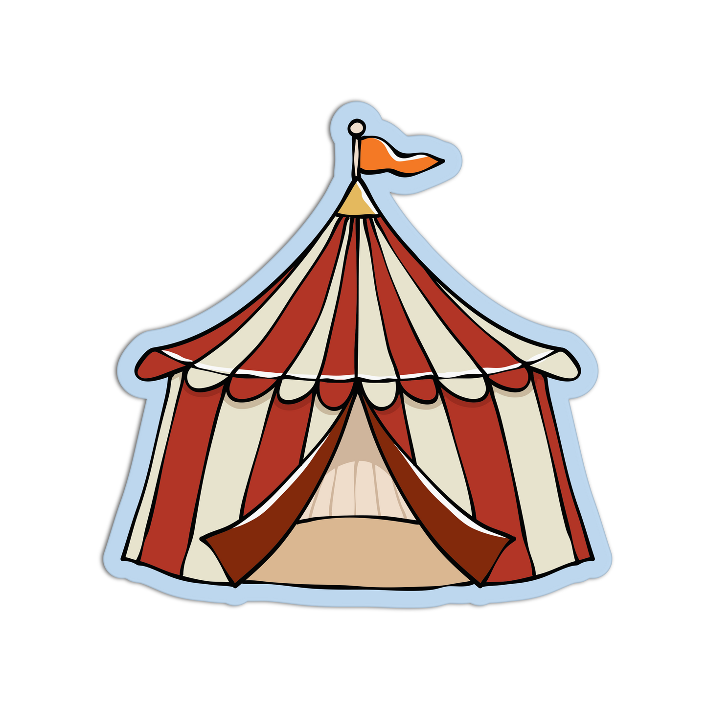 Circus Tent Fair Carnival Sticker