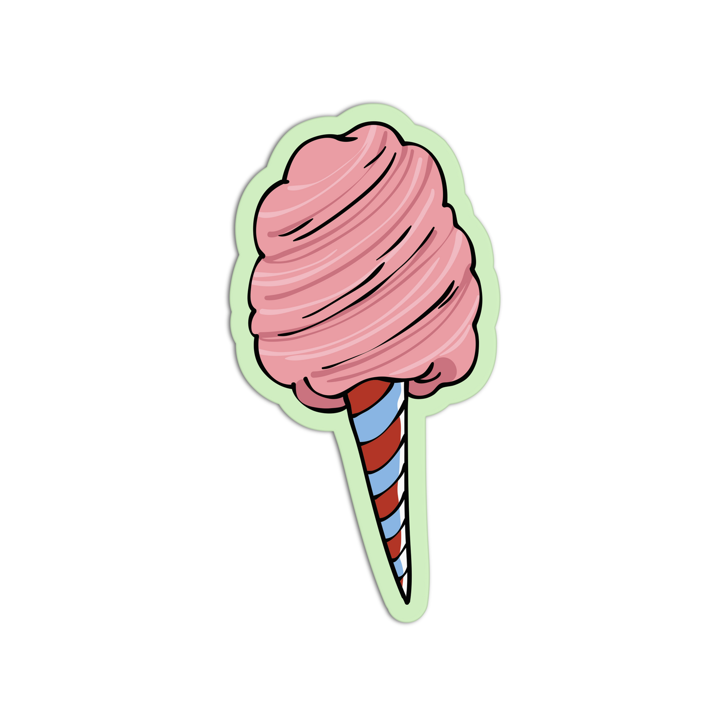 Cotton Candy Fair Carnival Sticker