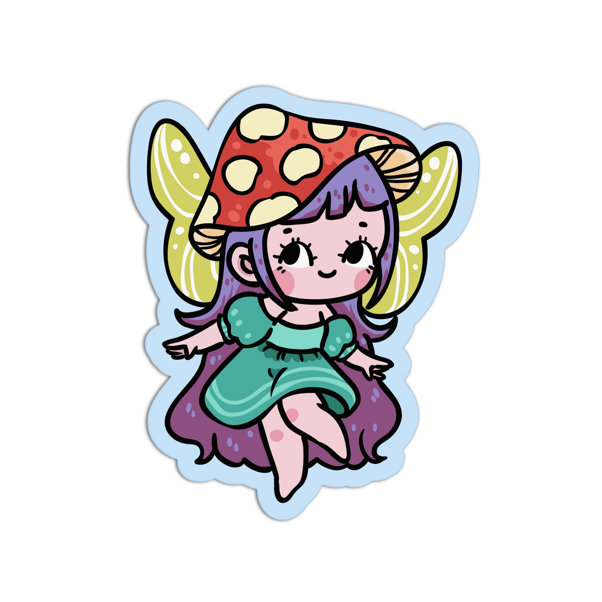 Toadstool Hat - Fairies Sticker