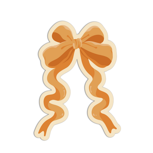 Wavy Tail Fall Theme Ribbon Sticker