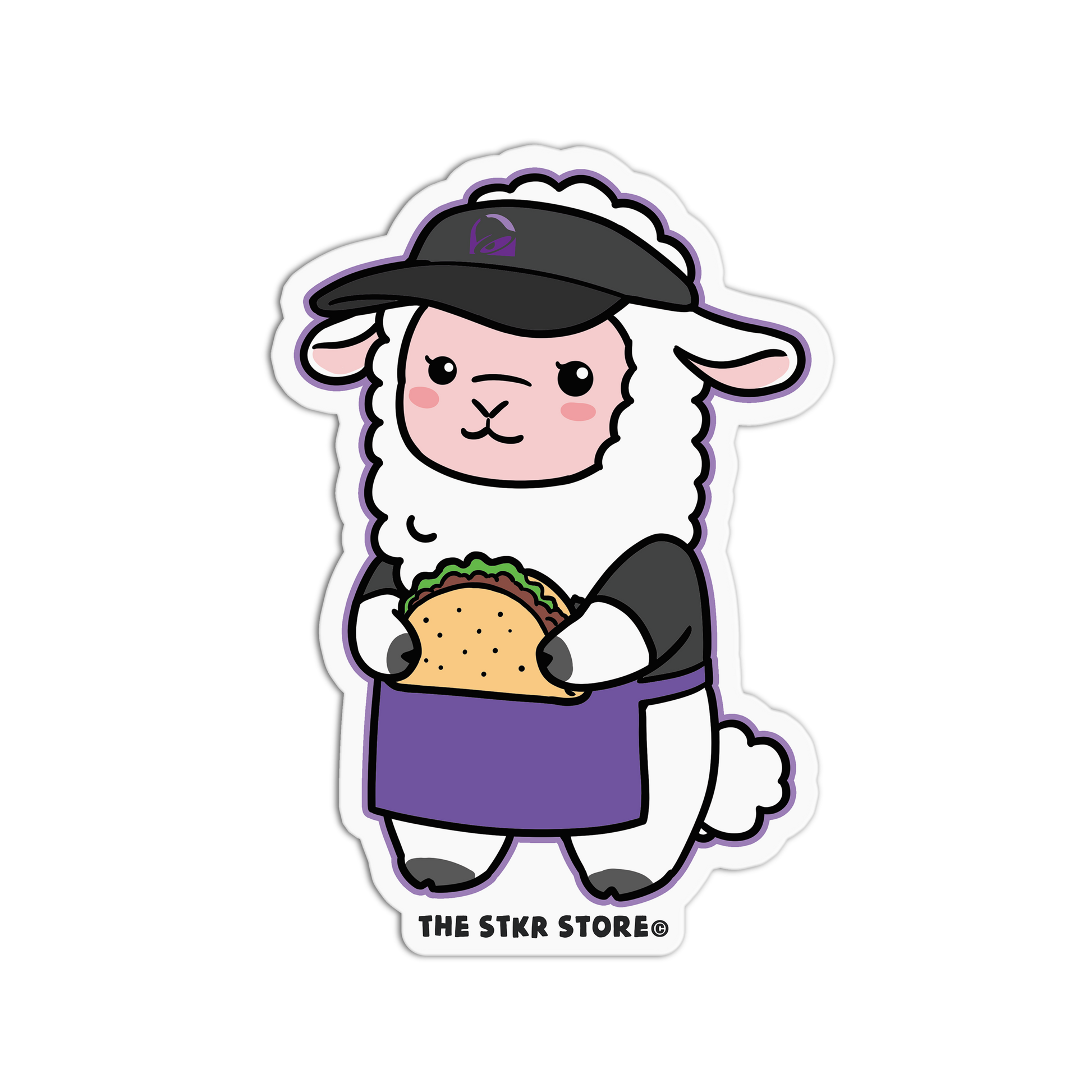Taco Bell Lamb - Fastfood Animals Sticker - The Stkr Store