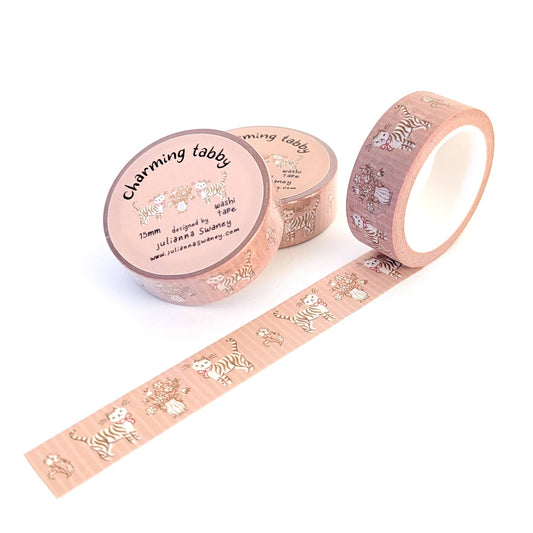 Charming Tabby 15mm Washi Tape