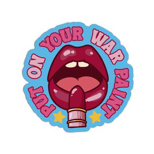 Put On Your War Paint Feminism Stickers