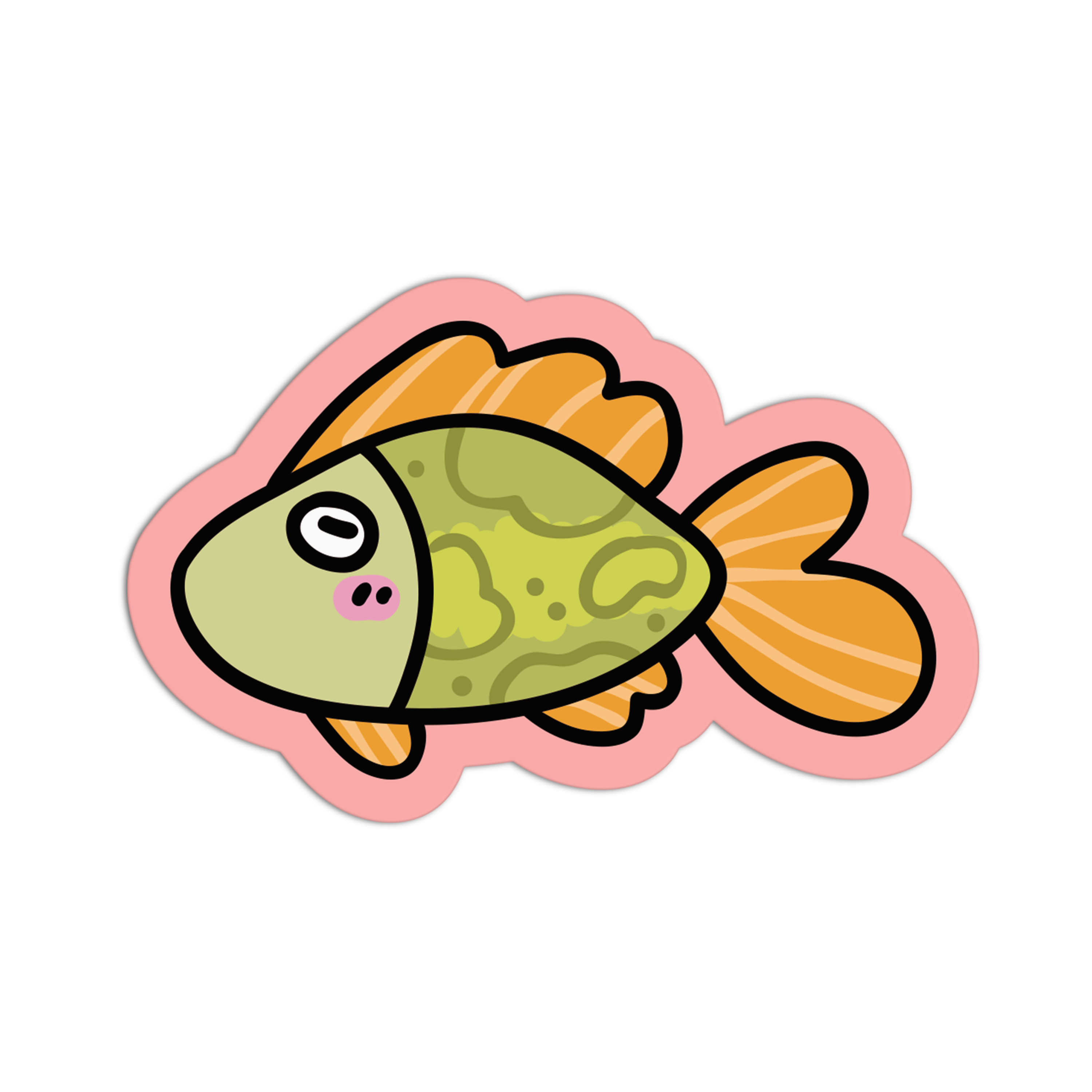 Fish Snapper Stickers Mossy Green Snapper - Fishes Stickers – The Stkr Store