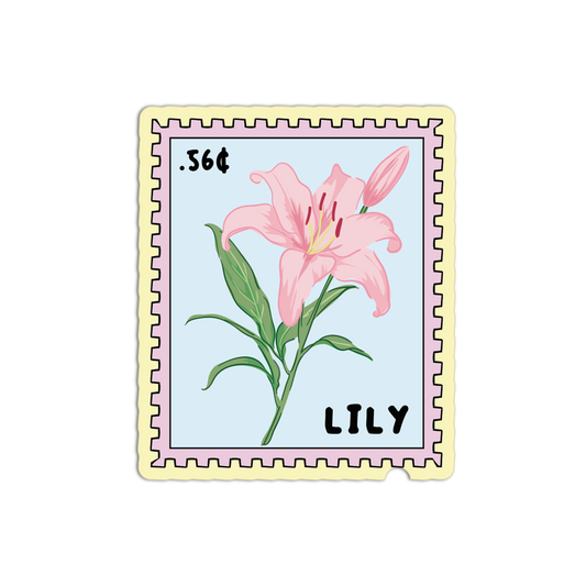 Lily Stamp - Flower Stamp Stickers