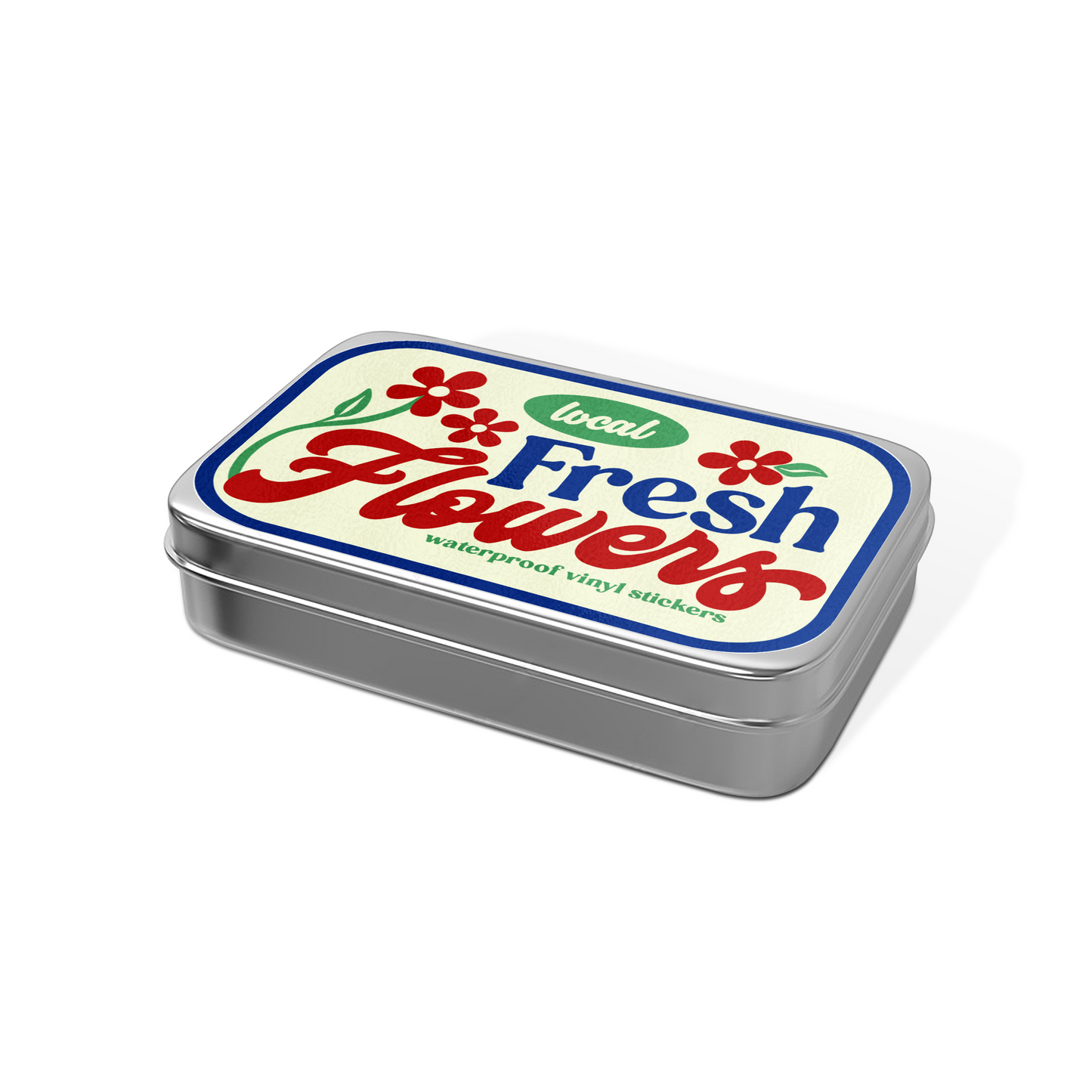 Fresh Flowers Tin Can