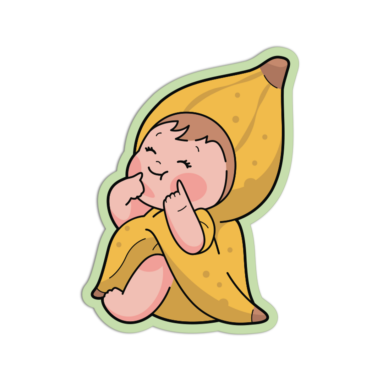 Cheeky Banana Fruit Babies Sticker