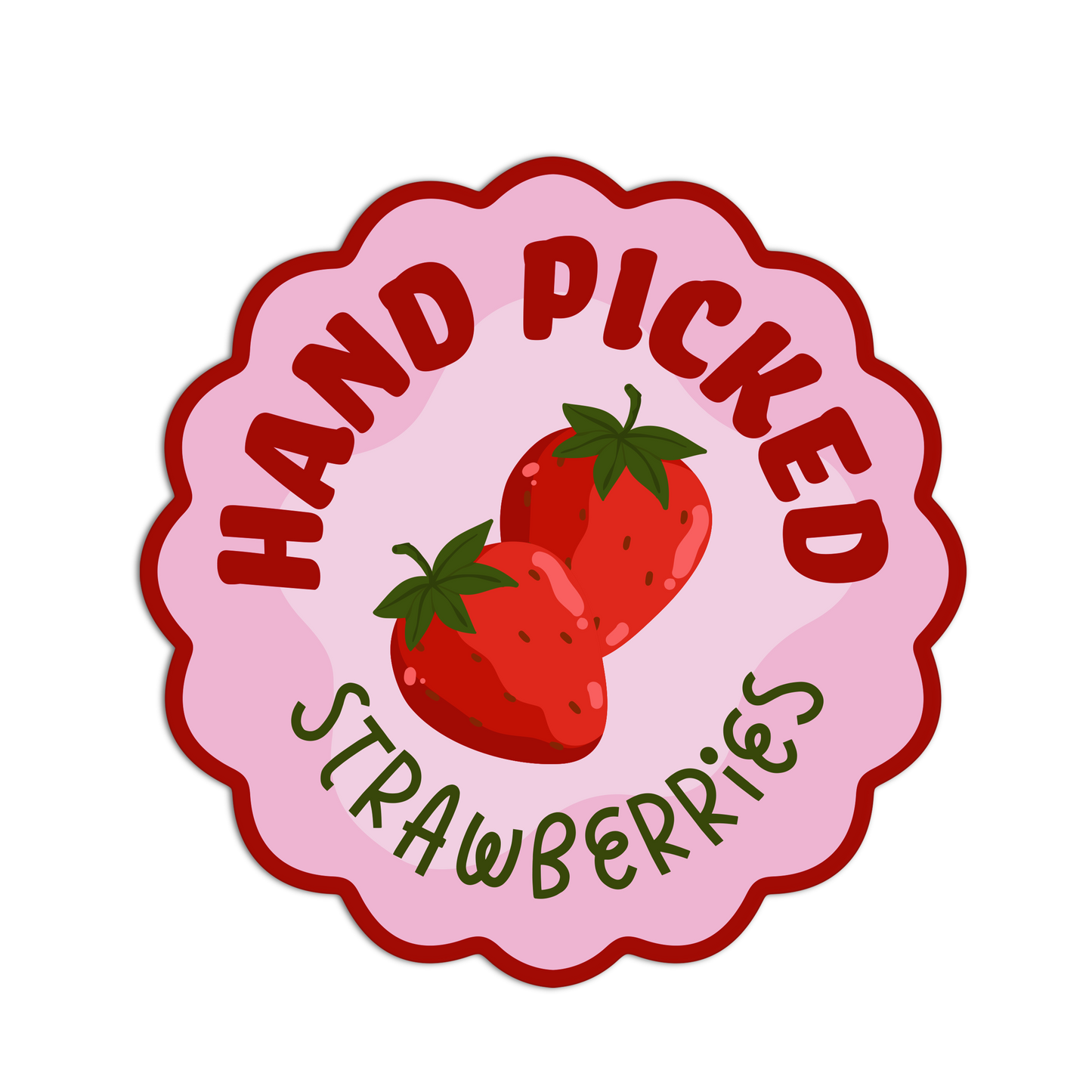 Strawberries – Fruit Label Sticker