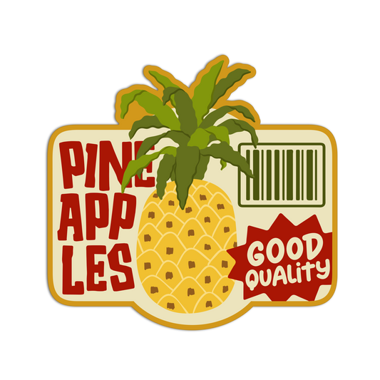 Pineapple – Fruit Label Sticker
