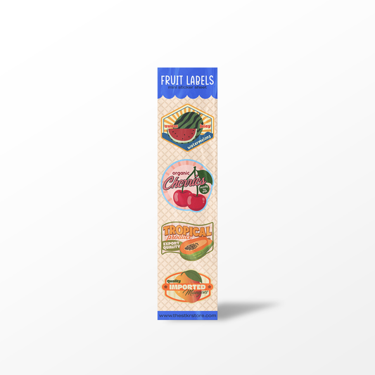 Fruit Label Sticker Sheets