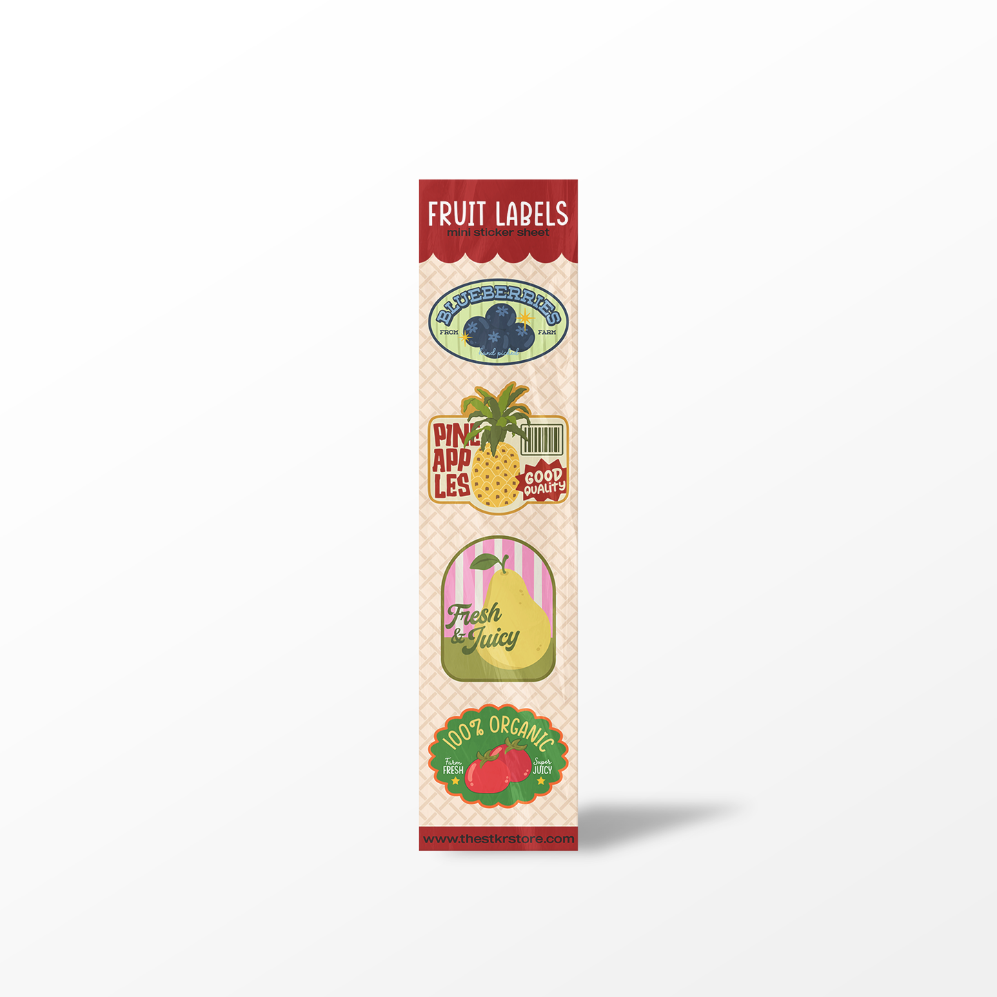 Fruit Label Sticker Sheets