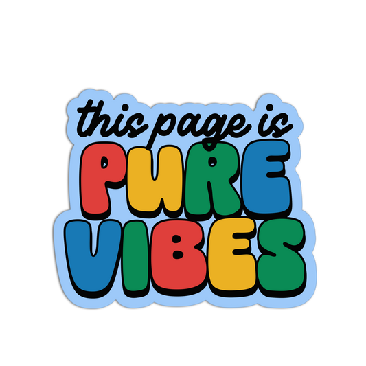 This Page Is Pure Vibes - Funny Junk Journaling