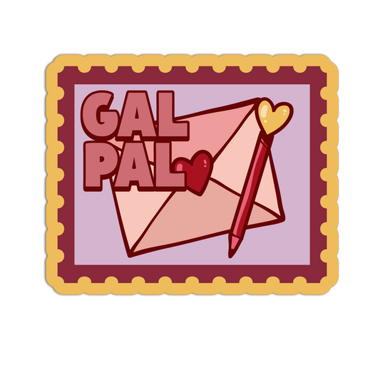 Pen Pal Gal Pal Galentine's Sticker - The Stkr Store