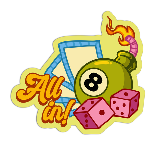 Girlie Gambling Stickers