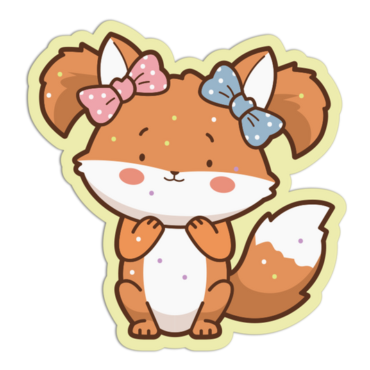 Twin Bows Fox Assistant Glazing and Decorating Sticker