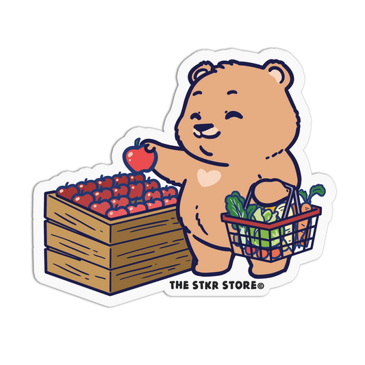 Fresh Pick Bear - Shopping Bears Sticker