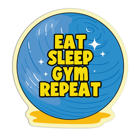 Eat Sleep Gym Repeat Gym Stickers