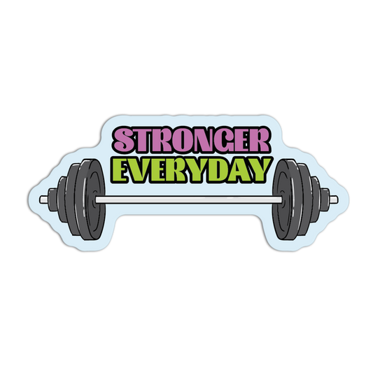 Stronger Everyday Gym Stickers