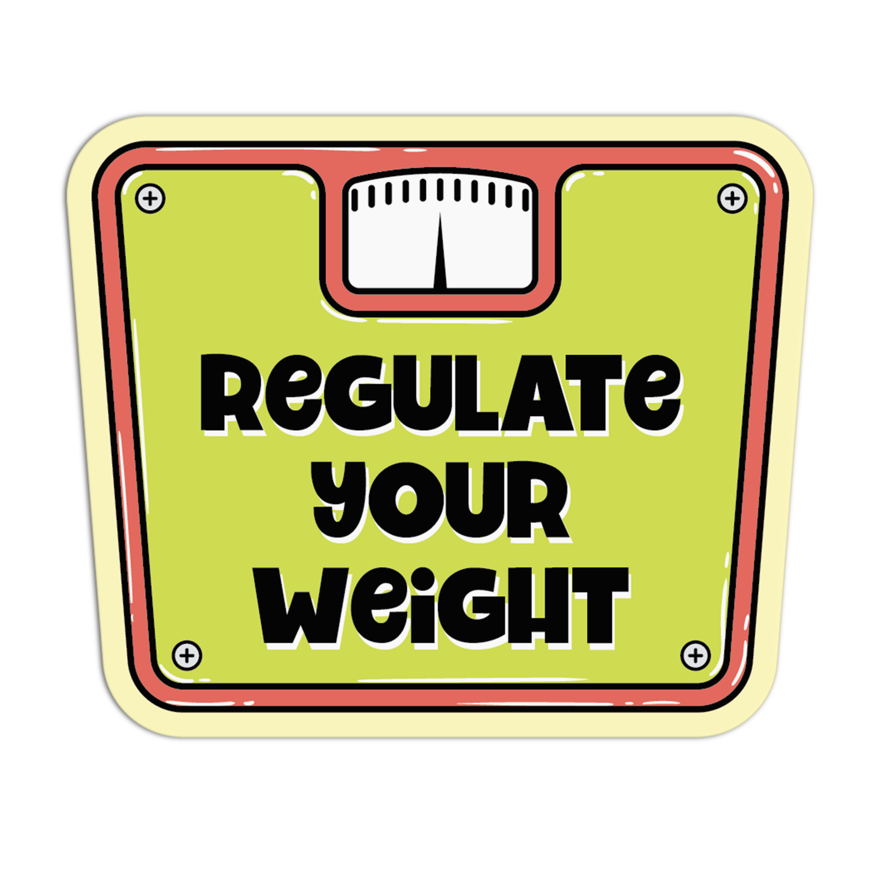Regulate Your Weight Gym Stickers – The Stkr Store