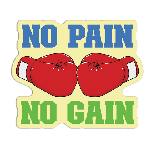 No Pain No Gain Gym Stickers
