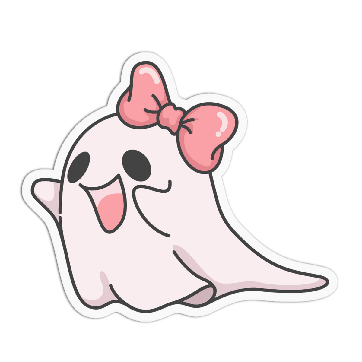 Pink Bow - Halloween Candies Sticker