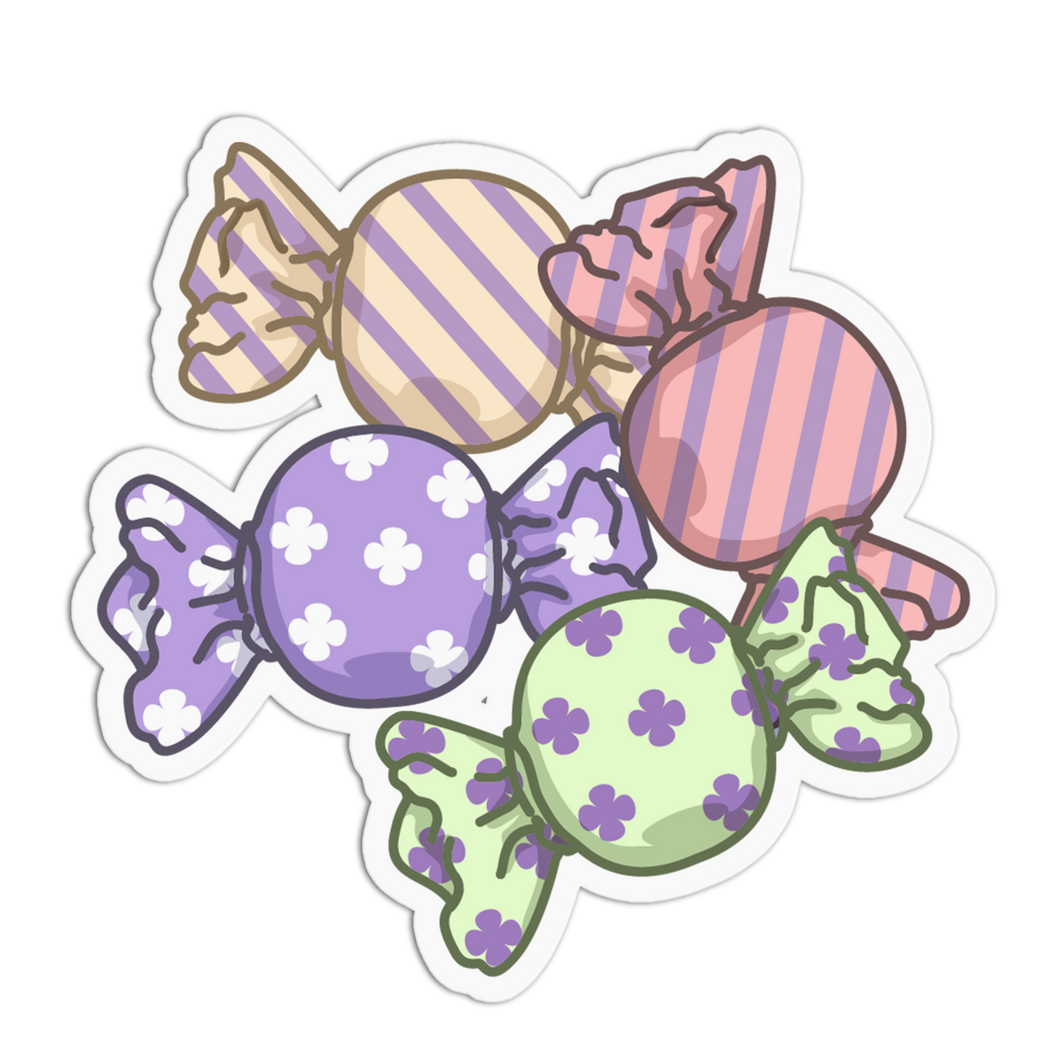 Tied Bonbons - Halloween Candies Sticker