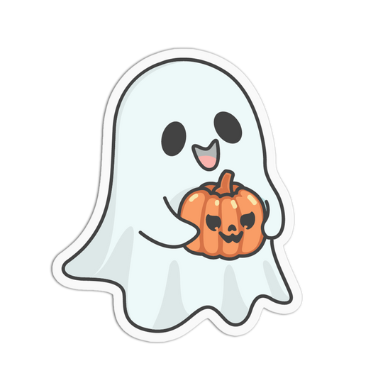 Holding Pumpkin - Halloween Candies Sticker