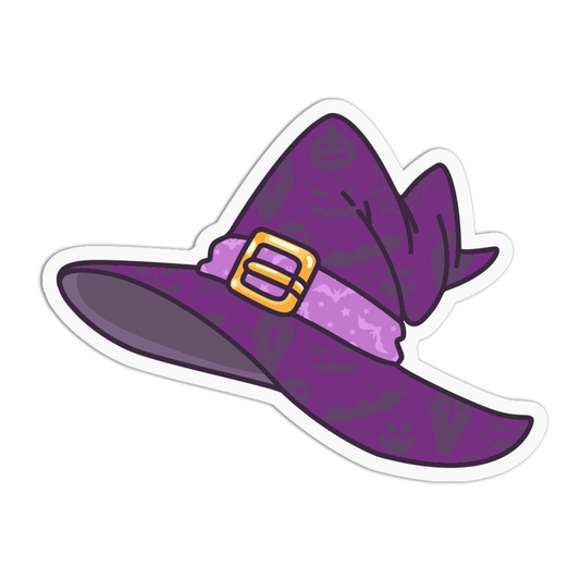 Purple Witch - Halloween Candies Sticker