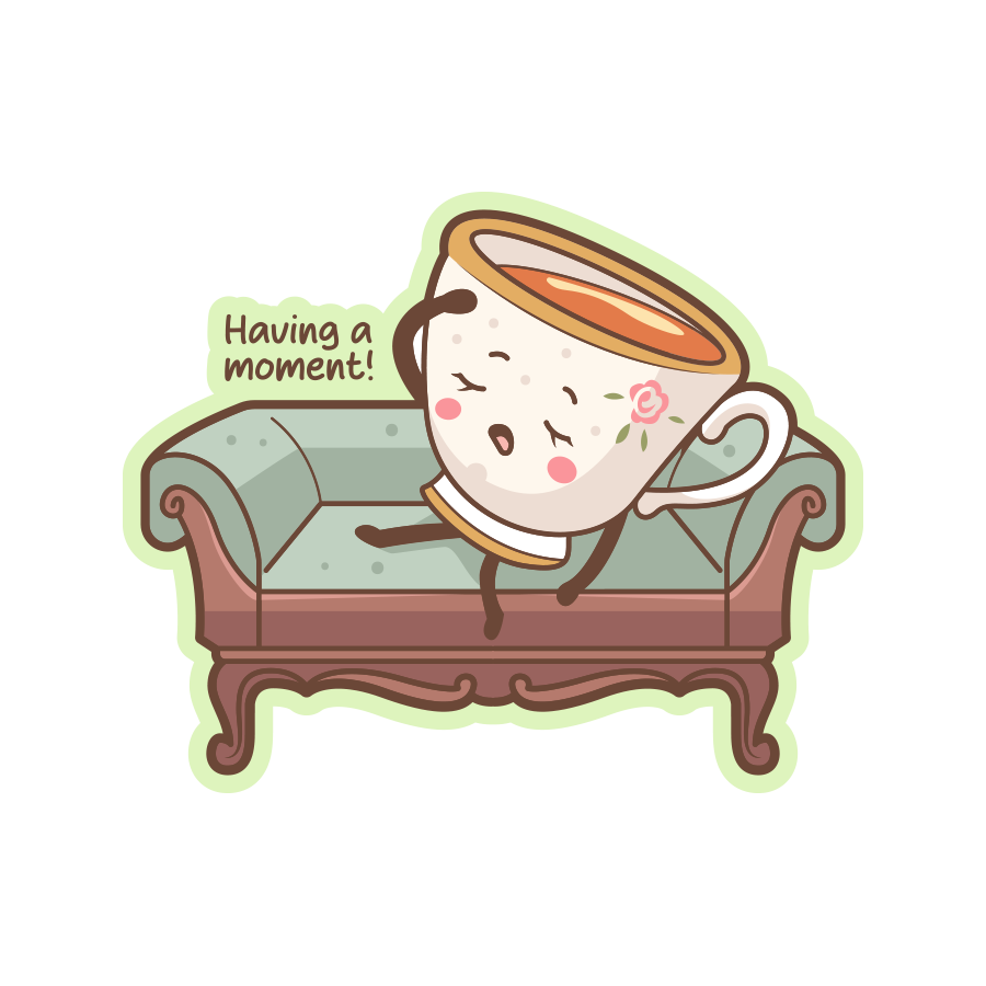 Having A Moment Tea Sticker