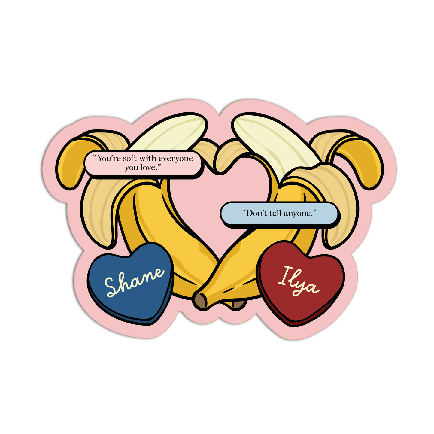 Heated Rivalry "Soft Bananas" Sticker - The Stkr Store