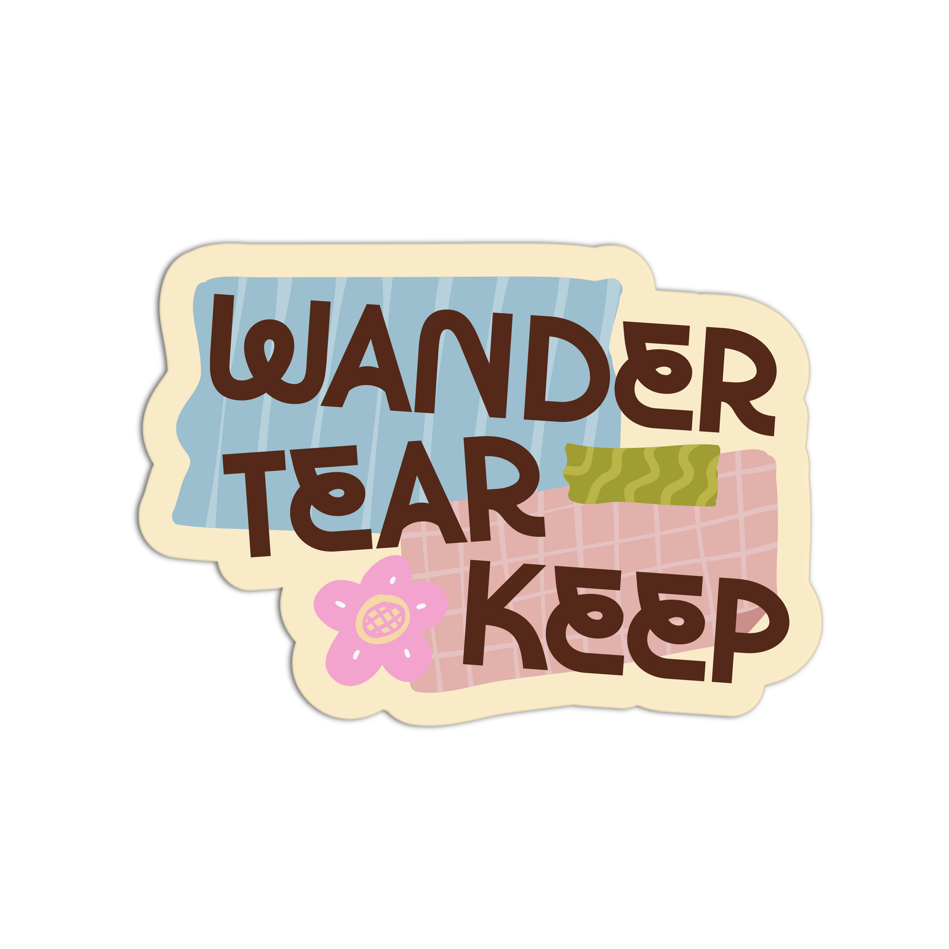 Wander Tear Keep - Hippie Journal Sticker - The Stkr Store