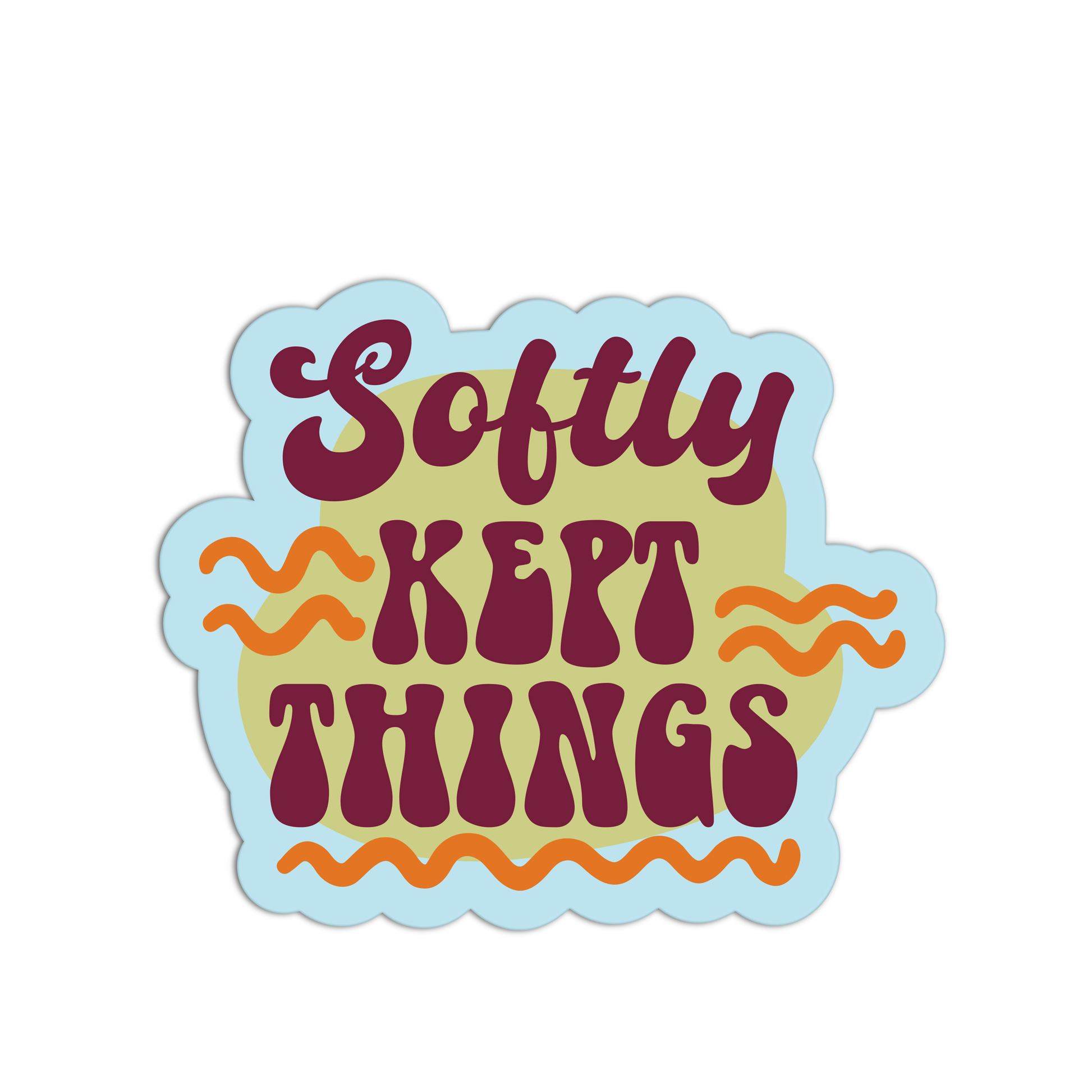 Softly Kept Things - Hippie Journal Sticker - The Stkr Store
