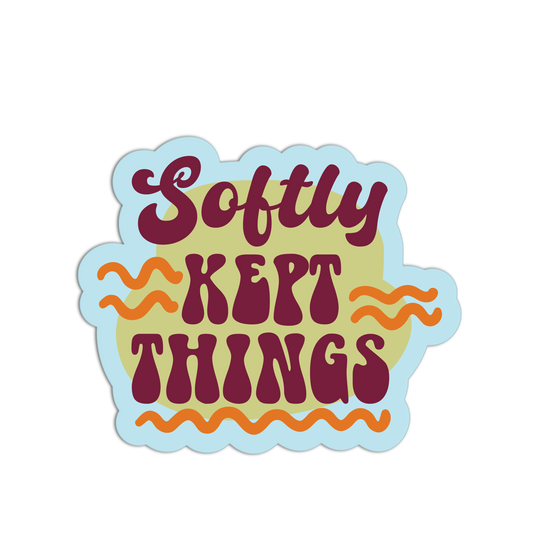 Softly Kept Things - Hippie Journal Sticker - The Stkr Store