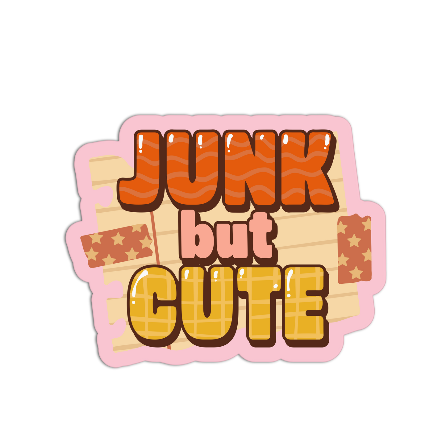 Junk But Cute - Hippie Journal Sticker - The Stkr Store