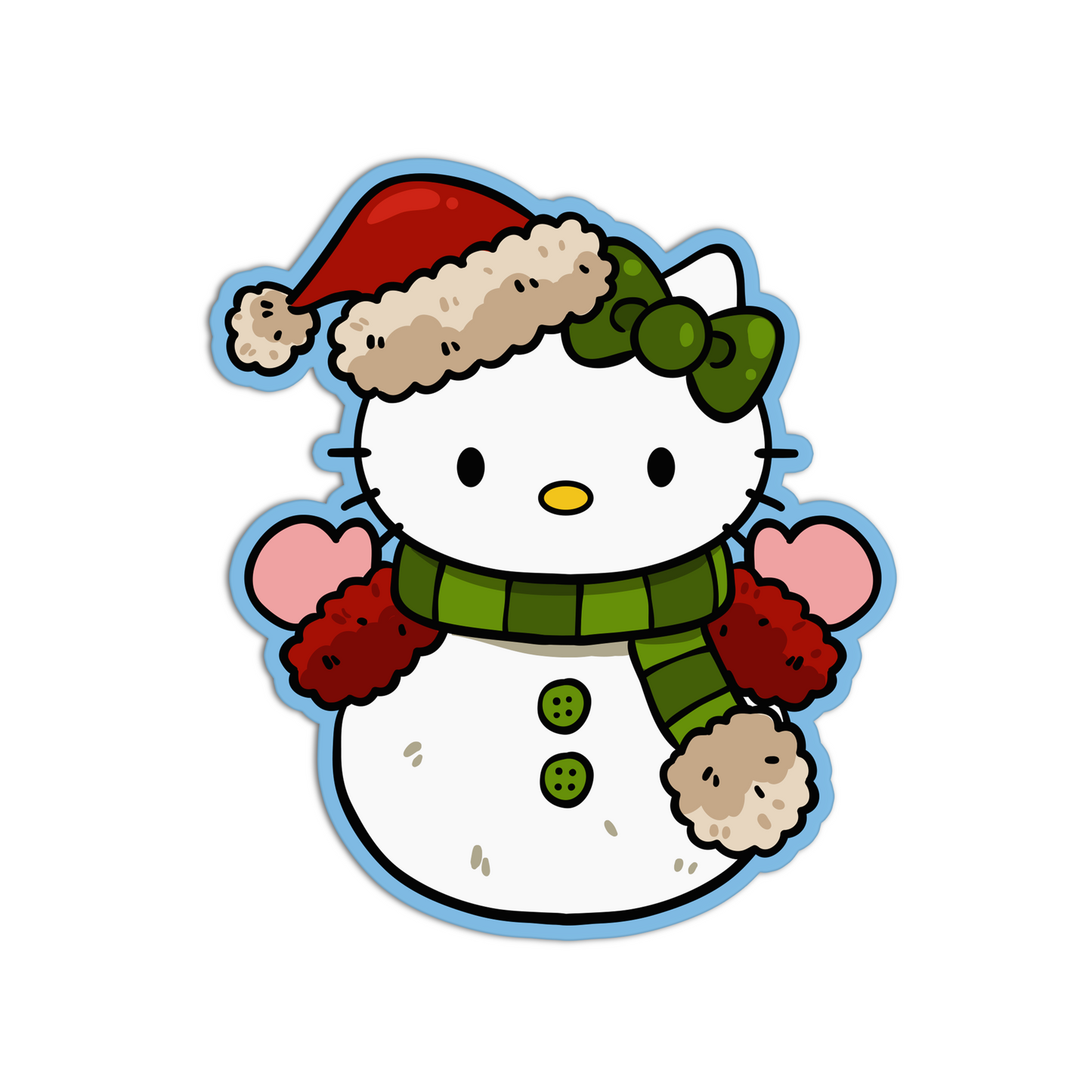 Hello Kitty Snowman with Hat